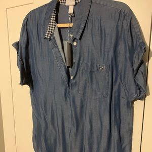 Vineyard Vines Target Chambray Top - NWT Sz XL